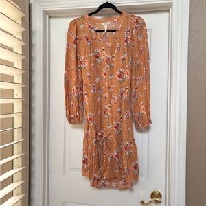 Matilda Jane Orange Floral Long Sleeve Dress